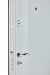 Дверь Цитадель Серия К61 Модель 172 Графит / Белый