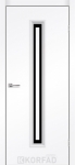 Дверь Korfad Express Corner Glass-02 Белый мат кристалл