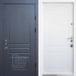 Дверь Qdoors Серия Авангард Модель Трино Дуб графит / Белый мат
